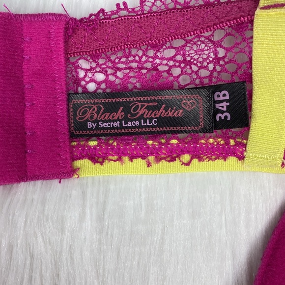 Lace Bralette Set in Orange and Purple - Picture 8 of 8